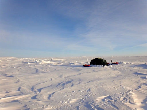 Our tent on the sea ice