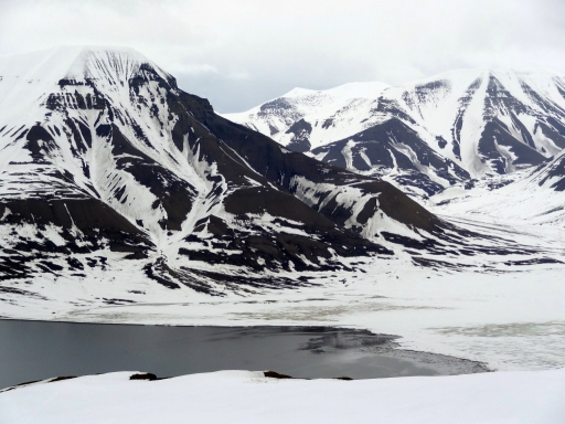 Mountain above Longyearbyen (Svalbard), May 2011. Paul Gurney